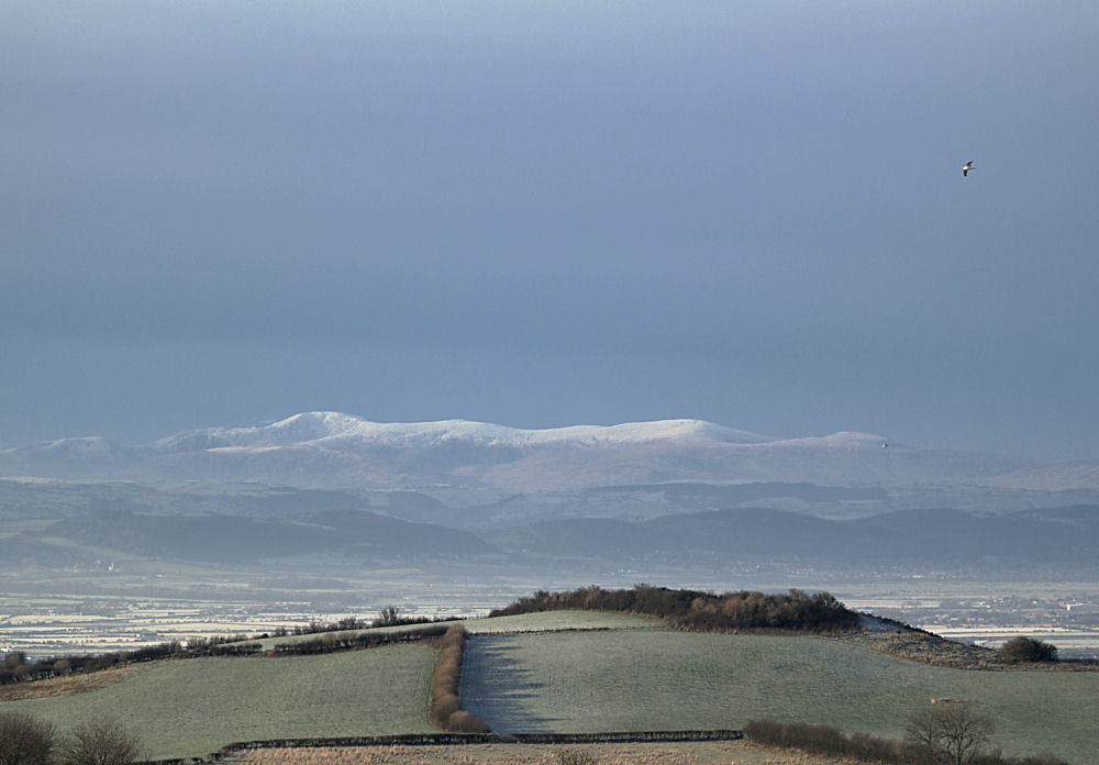 Winter morning sun on Snowdonia