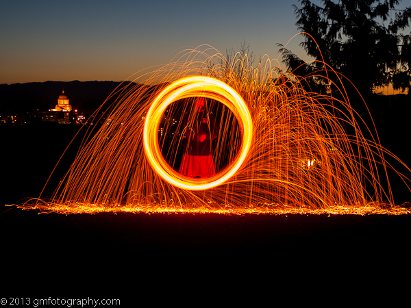 Spinning Steel Wool