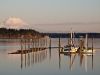 Carlyon Beach Marina with Mt. Rainier by Greg Mennegar