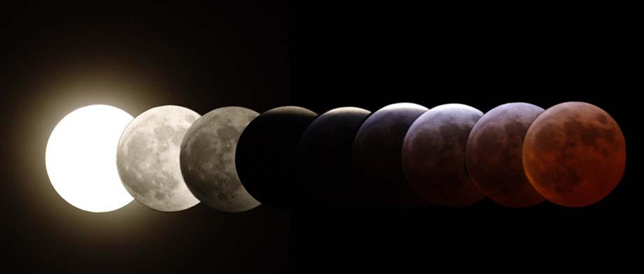 Stages of the Lunar Eclipse