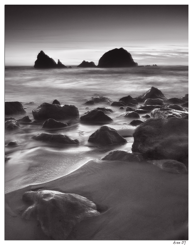 Rocks and sand