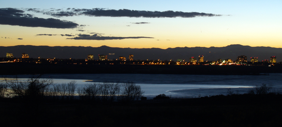 Sunset over the Denver Technology Center
