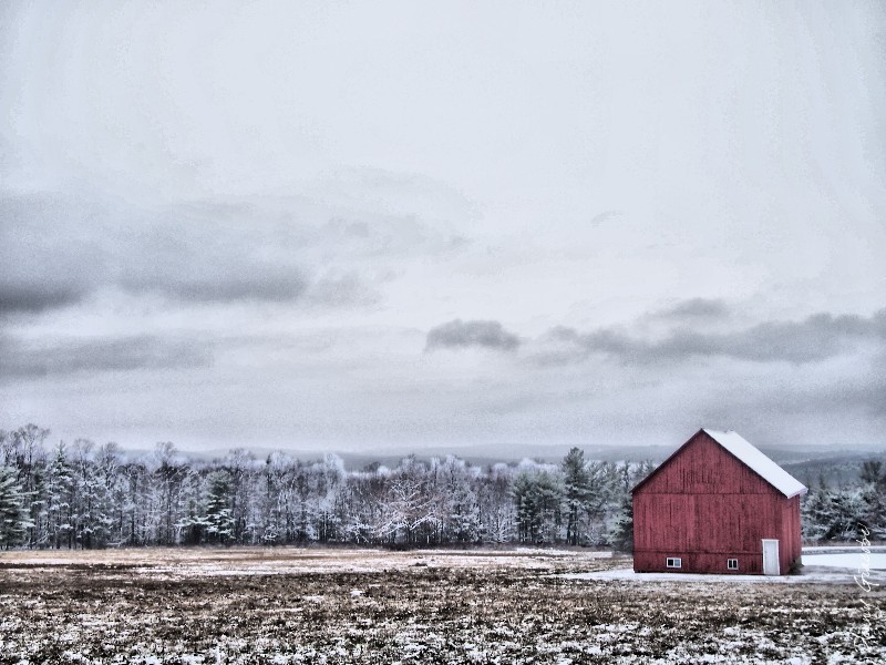 Winter Barn