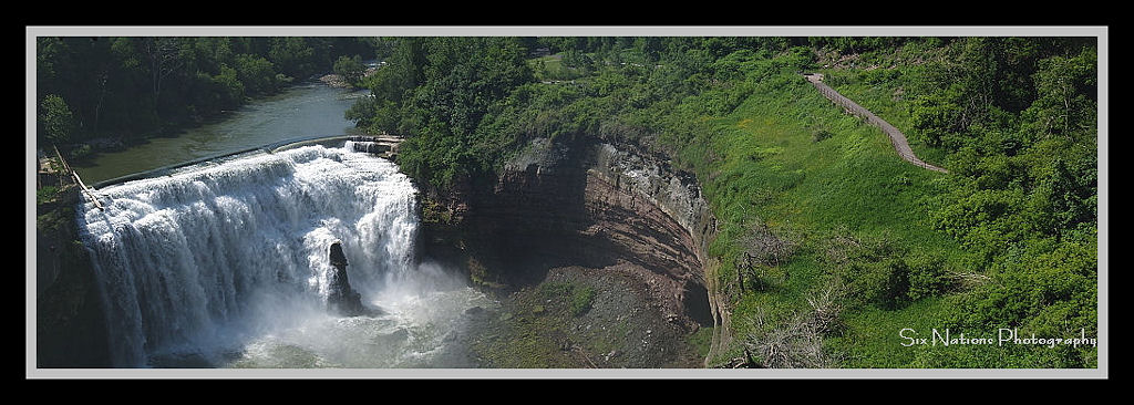 Lower Falls Park Overview, Genesee River