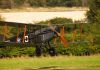 Bristol Fighter flaring to land - three pointer of course