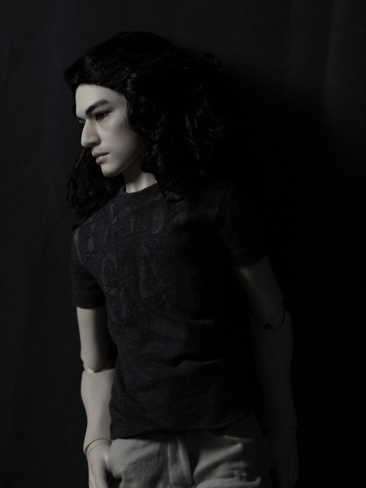 Grey Shirt in black and white