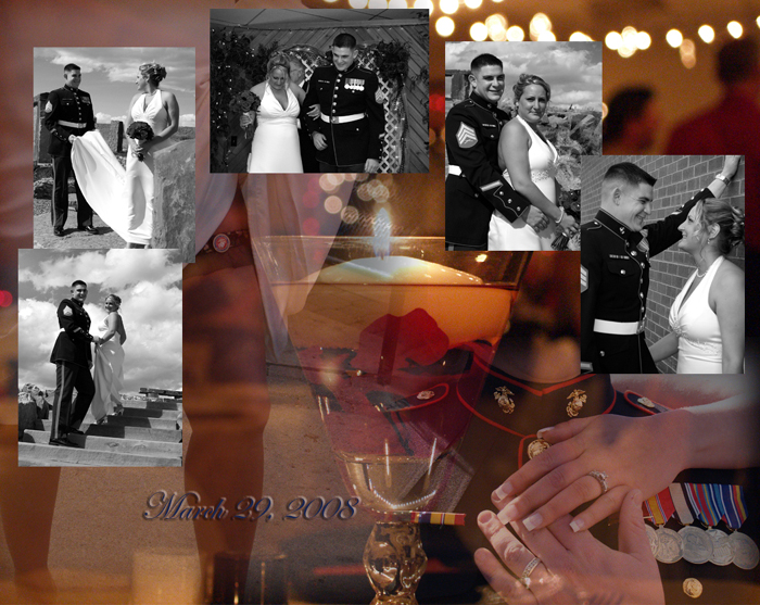 wedding colage