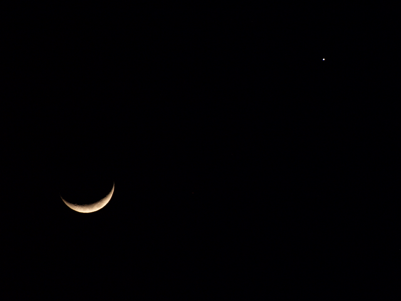 Moon and Venus