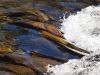 Water flowing over rocks