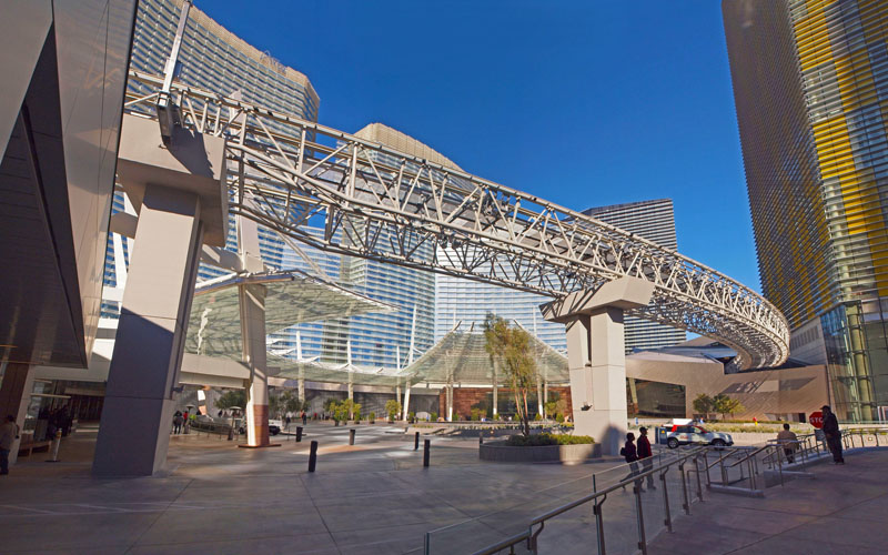 Monorail At The Aria Hotel