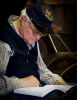 Hoyt studying by Neal Friedenthal