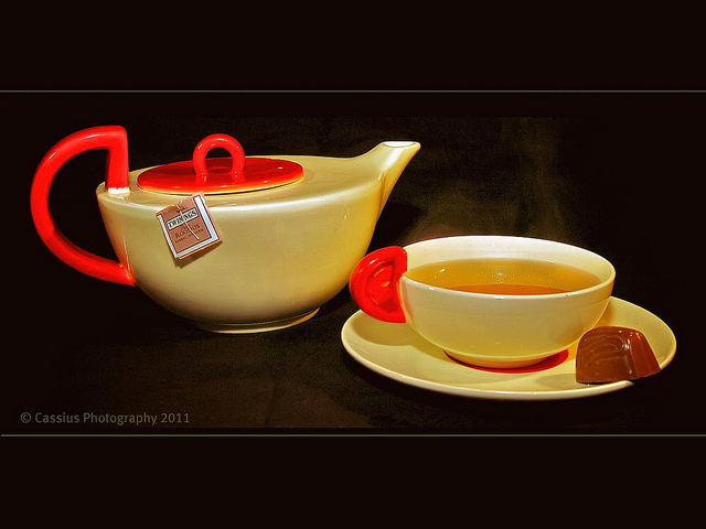 Tea time with grandma...