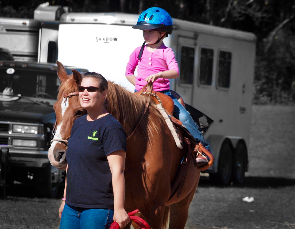 Carly Rides with Mom