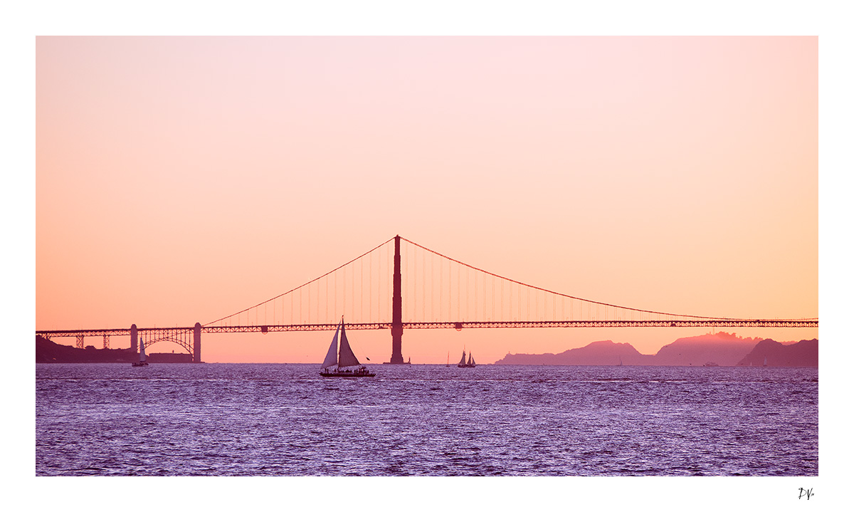 Sails under the bridge