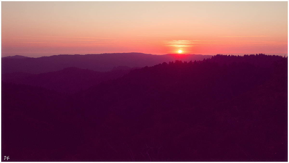 Setting sun